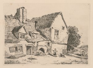 自由工作室（Liber Studiorum）：第38页，《德普特福德景观》，1838年。 作者 约翰·塞尔·科特曼