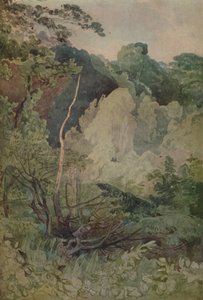 格雷塔河附近的树木，1923年 作者 约翰·塞尔·科特曼