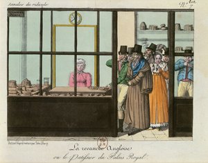 英国复仇或皇家宫殿的法式蛋糕，1815年 作者 约翰·夏普