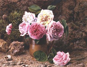 玫瑰花（水彩和水粉画）