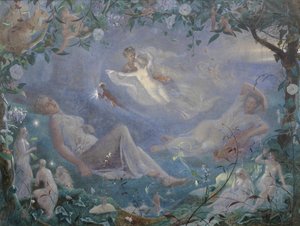 仲夏夜之梦》的场景，1873年。