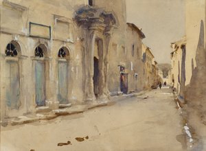 西班牙的一条街道，约1880年代 作者 约翰·辛格·萨金特