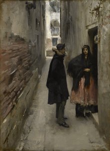 威尼斯的街道，约1880-82年 作者 约翰·辛格·萨金特