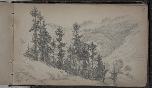 阿尔卑斯山风景，滨湖采尔，奥地利 作者 约翰·辛格·萨金特