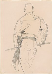 Gondolier，威尼斯，1912年。 作者 约翰·辛格·萨金特