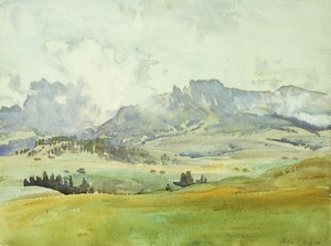 在白云岩中，1914年 作者 约翰·辛格·萨金特