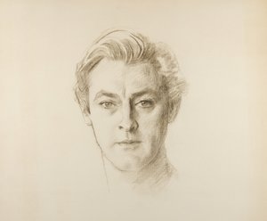 John Barrymore，1923年（纸上蜡笔） 作者 约翰·辛格·萨金特