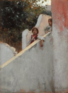 卡普里岛的回忆；卡普里岛的回忆，1878年 作者 约翰·辛格·萨金特