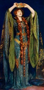 艾伦·特里（Ellen Terry）小姐饰演麦克白夫人（Lady Macbeth），1906年，1912年。 作者 约翰·辛格·萨金特