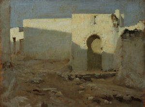 1879年至1880年在阳光下的摩尔式建筑 作者 约翰·辛格·萨金特