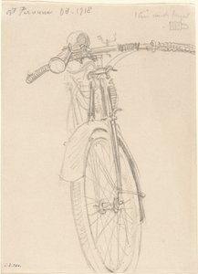摩托车，1918年。 作者 约翰·辛格·萨金特