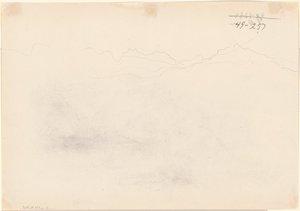 山脉[背面]，1869年。 作者 约翰·辛格·萨金特