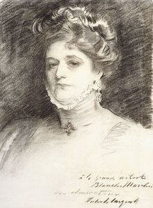 Blanche Marchesi肖像，1910年 作者 约翰·辛格·萨金特