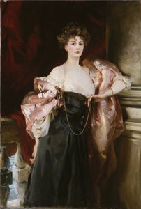 海伦·文森特夫人的画像，阿伯农子爵夫人，1904年 作者 约翰·辛格·萨金特