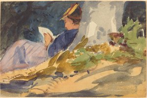 休息，约1880-1890。 作者 约翰·辛格·萨金特