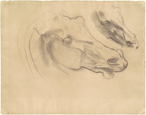 阿波罗在他的战车上与小时的研究，1922-1925。 作者 约翰·辛格·萨金特
