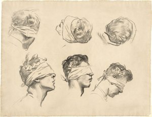 为加塞的研究，1918-1919。 作者 约翰·辛格·萨金特
