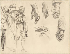 为加塞的研究，1918-1919。 作者 约翰·辛格·萨金特