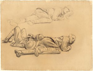 为加塞的研究，1918-1919。 作者 约翰·辛格·萨金特