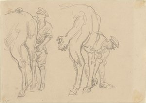 为苏格兰灰的研究，1918年。 作者 约翰·辛格·萨金特