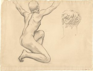 真理的揭幕》的研究，1922-1925。 作者 约翰·辛格·萨金特