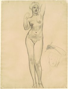 为《阿芙罗狄蒂和爱神》研究阿芙罗狄蒂，1919-1920。 作者 约翰·辛格·萨金特