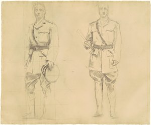 普卢默和海格将军对第一次世界大战的研究[直页]，1920-1922。 作者 约翰·辛格·萨金特