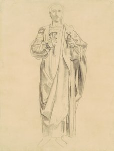 救赎的教义研究：天使壁画[直页]，1895-1903。 作者 约翰·辛格·萨金特