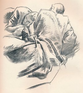 布艺研究，c1916 作者 约翰·辛格·萨金特