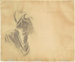 帷幔的研究[背面]，1920-1922。 作者 约翰·辛格·萨金特
