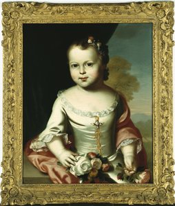 伊丽莎白·格林利夫（Elizabeth Greenleaf），c，1755-58年 作者 约翰·辛格尔顿·科普利