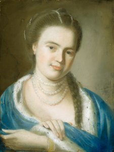 1763年Gawen Brown夫人（Elizabeth Byles）的肖像