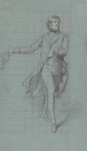 威廉-乔治-费尔法克斯上尉为绘画 "邓肯勋爵的胜利 "所作的研究 作者 约翰·辛格尔顿·科普利
