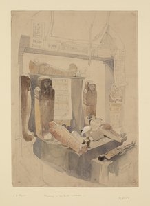 布里斯托尔机构的木乃伊，约1834年（纸上水彩和铅笔）。