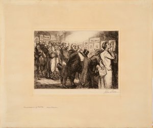 Connoisseur Of Prints, 1905年。 作者 约翰·弗伦奇·斯隆