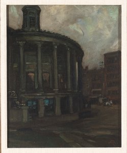 费城证券交易所，约 1898 年（布面油画） 作者 约翰·弗伦奇·斯隆