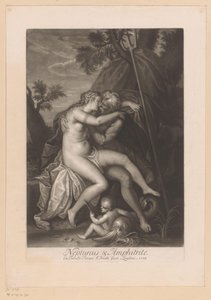 Neptunus en Amphitrite kussend
Neptunus  Amphitrite（物品上的标题）
众神之爱（系列标题）
众神之爱（系列标题）