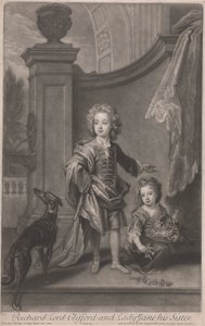 克利福德勋爵理查德（1695-1753 年）和他的妹妹简-博伊尔女士（卒于 1780 年） 作者 约翰·史密斯