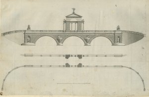 奇灵顿公园-拟建桥梁：棕褐色图纸，未开发[1789]（印刷）