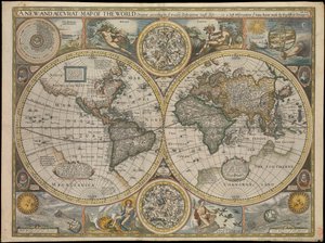 新的、精确的世界地图 作者 约翰·斯皮德
