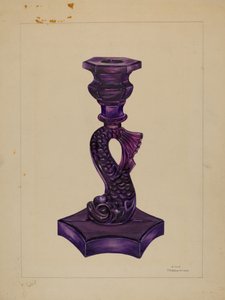 海豚烛台，约1936年。 作者 约翰·塔伦蒂诺