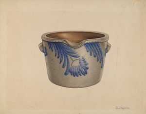 牛奶盘，可能是1940年。