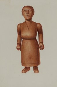 木制玩偶，约1939年。