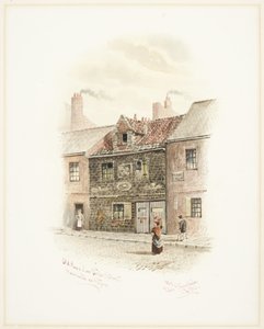 Old House Low Friar Street，泰恩河畔纽卡斯尔（bodycolour） 作者 约翰·蒂斯代尔