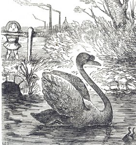 Cartoon commenting on the pollution of the Thames in London 作者 约翰·坦尼尔