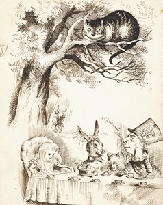 疯帽匠茶会的场景，约1865年 作者 约翰·坦尼尔