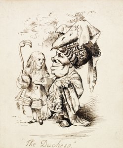 公爵夫人，约1865年（钢笔和棕色墨水） 作者 约翰·坦尼尔