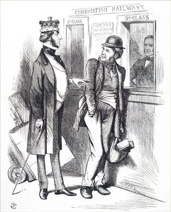 The rising rail fares. 作者 约翰·坦尼尔