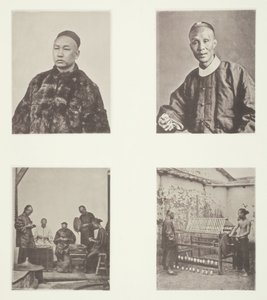 一个广东绅士，一个广东绅士，Schroffing美元，Reeling丝绸，约1868年。 作者 约翰汤姆森