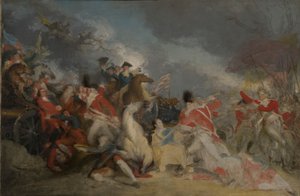 梅塞尔将军死于普林斯顿战役，1777 年 1 月 3 日（未完成版本） 作者 约翰·特伦布尔